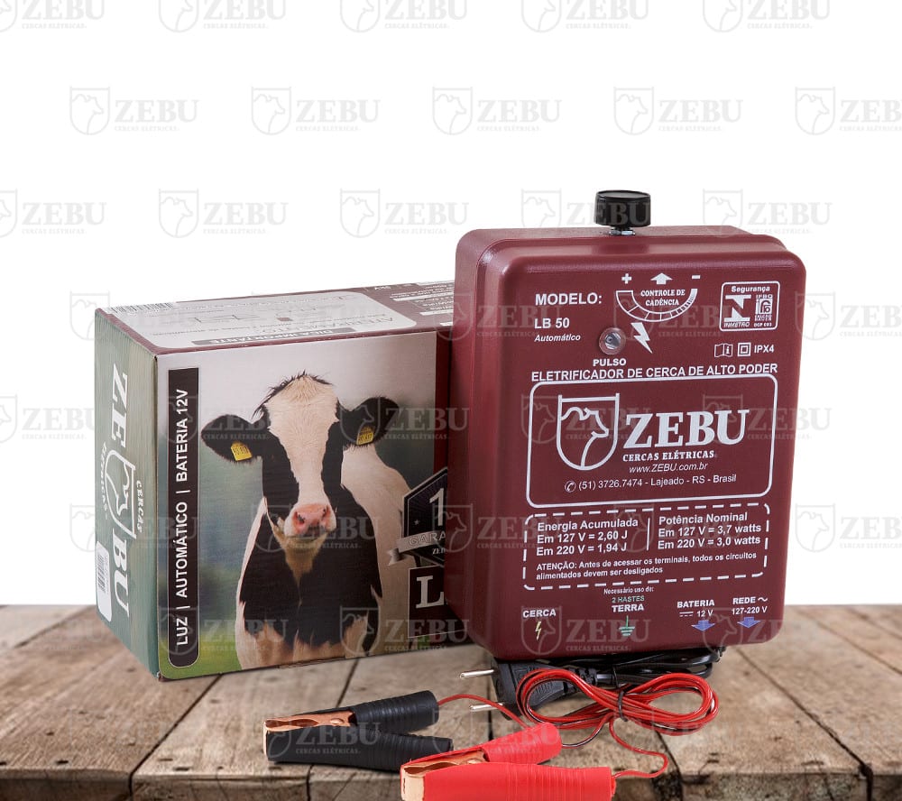 Eletrificador de Cerca Zebu LB50 AUT/12V